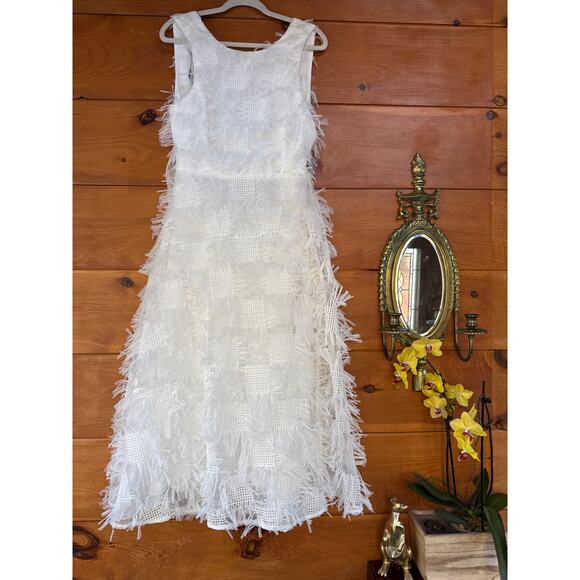 Lulus Uniquely Delightful Patchwork Backless Midi Dress - Picture 4 of 8